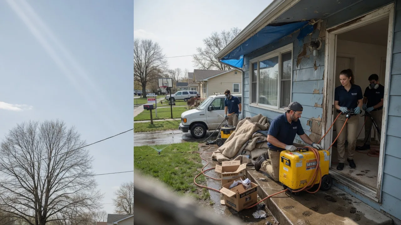 Basement Flood Cleanup in Georgetown, IL near me